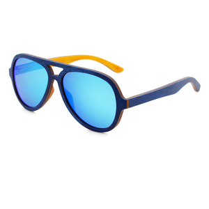 Ván trượt Màu Đen gỗ sinh thái sang trọng lớn khung thiết kế phân cực Kính mát cá nhân Laser Etch - Product Image 1