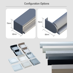 맞춤 제작 전동 스마트 커튼 창문 프레임 블랙아웃 롤러 블라인드 - Product Image 3