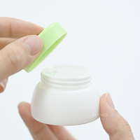Pots en plastique PP à paroi simple, vides, en forme de dôme, pour cosmétiques (exfoliant pour les lèvres et lotion) 15g/30g/50g, couleur et logo personnalisables