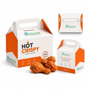 Cajas de Empaque Personalizadas al por Mayor para Comida Rápida, Nuggets, Alitas, Pollo Frito Estilo <span class=keywords><strong>KFC</strong></span> - Product Image 2