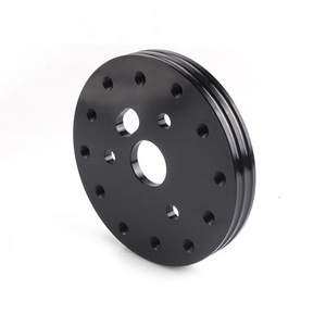 Adaptador de Volante de Aluminio de 0.5 y 1 Pulgada, de 6 a 3 Orificios, para Modificación y Mejora Automotriz, Plateado y Negro - Product Image 2