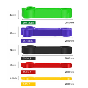 Bandes de Résistance en Boucle à Prix d'Usine, en Caoutchouc Naturel, pour Fitness, Yoga, Entraînement en Salle de Sport et Thérapie - Product Image 4