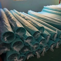 Tuyau de ventilation flexible en plastique HDPE bleu, double paroi ondulée, antibactérien, écologique, DN250mm, 3m de long, vente chaude