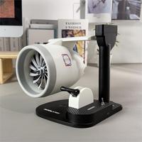 Ventilateur électrique USB créatif JetFan, charge sans fil, ornement de bureau, petit turbofan, design de moteur d'avion pour la décoration de la maison