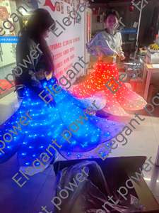 Kostum Pertunjukan Panggung Tari Bunga LED Mewah untuk Gadis, Parade, Festival, Acara Hiburan - Product Image 6