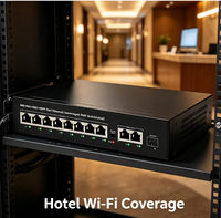 8+1+2 PoE-Switch für Hotel Büro Schule Kleinunternehmen Netzwerkzugang PoE-Betriebene Geräte