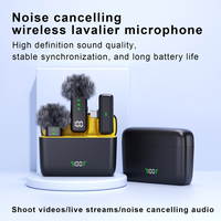 Microphone Lavalier Sans Fil pour iPhone, Téléphone Android, PC - Système de Micro Cravate Professionnel Sans Fil avec USB-C/Lightning