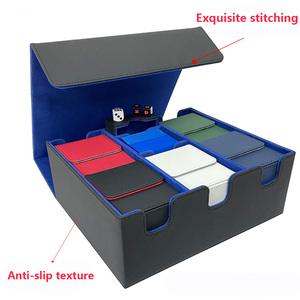 Boîte de rangement pour cartes à collectionner PQ Large Trading Card Deck Box avec fermeture magnétique en cuir, capacité de 5 boîtes de cartes contenant plus de 1200 cartes pour le rangement de cartes TCG - Product Image 4