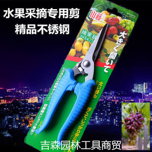 กรรไกรตัดแต่งกิ่ง Jisentool สแตนเลสสตีล โครงสร้างแบบผีเสื้อ สีฟ้า ขนาด 10-20 มม. สำหรับตัดแต่งกิ่งไม้เลื้อย เก็บผลไม้ เครื่องมือแบบใช้มือ - Product Image 3