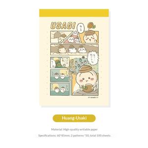 Bloc-notes mignon Chiikawa de style manga japonais DHF Wholesale – Carnet de messages pour étudiants, notes autocollantes de rappel pour le bureau - Product Image 6