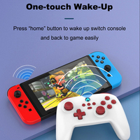 Controlador de juego BT Pro inalámbrico duradero 400mAH Motor Dual vibración giroscopio de seis ejes Joysticks de juego para NS Switch PC Android
