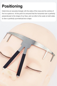 Regla de Mapeo de Cejas, Herramienta de Posicionamiento de Cejas de Plástico para Microblading, Maquillaje Permanente PMU, Uso Profesional en Estudio de Tatuajes - Product Image 5