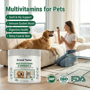 Las Mejores Golosinas Masticables Multivitamínicas Naturales para Perros y Gatos, Golosinas para Perros con Alto Contenido de Lecitina, Fáciles de Masticar, Digestibles, para la Salud de la Piel y el Pelaje - Product Image 1