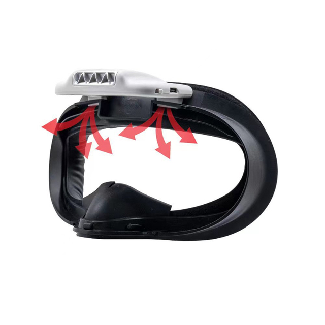 Face Interface Bracket Fan for Meta Quest 2 VR VR Fan for Oculus Quest 2 Active Air Circulation