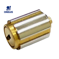 Cylindre de serrure cylindrique haut de gamme ONELUS en laiton et alliage de zinc, entraxe 50 mm, goupille télescopique, compatible avec 3 clés