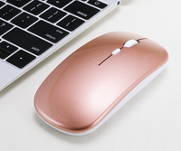 Souris sans fil optique OEM/ODM mini USB, ultra-fine, pratique, silencieuse, rechargeable, double mode, DPI réglable