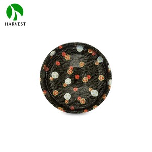 Plateau rond noir en plastique PET, de qualité alimentaire, <span class=keywords><strong>assiette</strong></span> de service pour le Sushi 1 pièce - Product Image 4