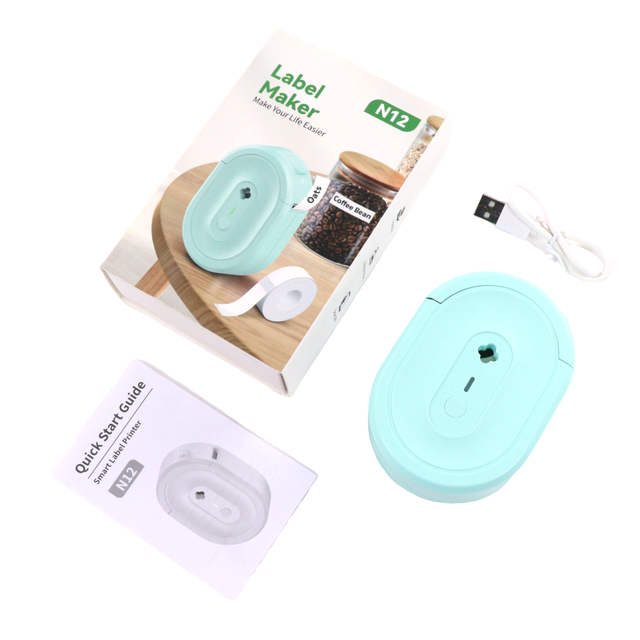 MHT-N12 15mm Mini Thermal Label Printer Wireless Handheld Pocket Portable Printer for Home Use