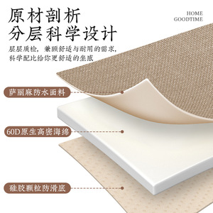 Tapis de cuisine rectangulaire en chanvre Sally, anti-fatigue, imperméable, antidérapant, résistant aux taches, lavable, pour restaurant et cuisine - Product Image 3