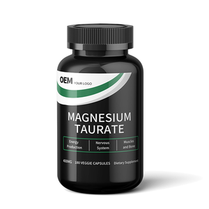 Suplementos de Salud de Marca Privada OEM, Cápsulas Veganas de Magnesio, Cápsulas de Taurato de Magnesio para Dormir y para los Músculos - Product Image 1