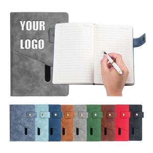 Bloc-notes souvenir en similicuir pas cher en gros avec logo personnalisé, bloc-notes A5 avec couverture en cuir et logo personnalisé - Product Image 1