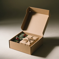 Dossier de présentation en carton ondulé rigide de luxe en matériaux recyclés - Dossier cadeau personnalisé pour mariage/anniversaire haut de gamme