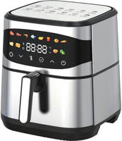 Friteuse à air numérique Anbolife 4,5 L, sans huile, commande tactile, panier amovible, antiadhésive, pour la maison et l'extérieur, OEM, directement de l'usine