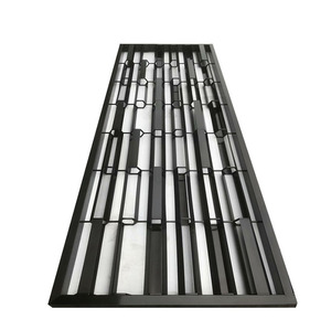 Panel Divisor de Vidrio con Marco Dorado Rosa para Privacidad en Oficina, Diseño Art Deco, Hecho de Metal, Marca <span class=keywords><strong>Homedeco</strong></span>, Acero Inoxidable 304 - Product Image 5