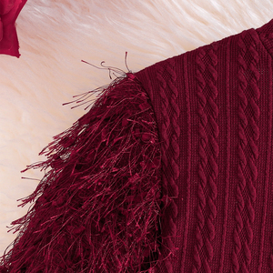 Vestido de Punto Elegante y Moderno para Niñas de 4 a 7 Años, Ropa de Lana para Otoño e Invierno, Suministro ODM - Product Image 3
