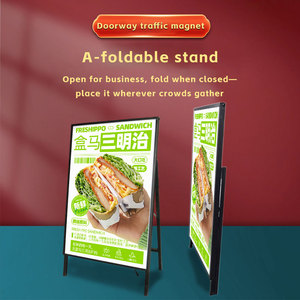 Letreros de Aluminio Personalizados al por Mayor, Letreros UV para <span class=keywords><strong>Pavimento</strong></span>, Paneles Publicitarios, Soportes para Pósteres, Letreros para Aceras de Supermercados - Product Image 5