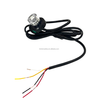Lampu Strobo Tersembunyi 12 LED Mobil Warna Hijau Amber Putih Merah Biru dengan Pola Flash Terintegrasi Fungsi Sinkron dan Asinkron LTD727