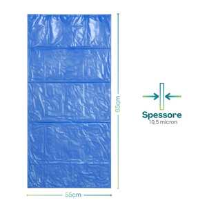 Sacchi per la Spazzatura Ecofor 55x65 Cm 40 Litri Blu, Sacchi per Rifiuti in Plastica Riciclabile - Product Image 2