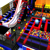 Équipement de terrain de jeu intérieur Rish Trampoline Park Outdoor Safe Durable Slides Swings Creative Designs Kids Commercial