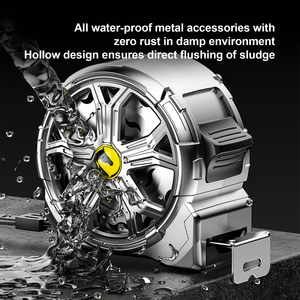 ตลับเมตรกันน้ำขนาด 25 ฟุต พร้อมสเกลแบบอิมพีเรียลสลักด้วยเลเซอร์ ทนทานต่อการสึกหรอ สำหรับงานช่างไม้และก่อสร้างในสหรัฐอเมริกา - Product Image 2