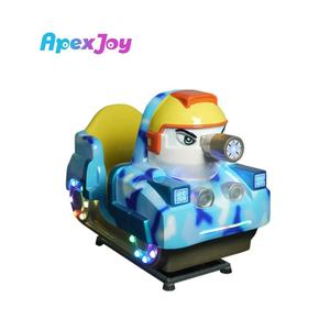 DiDi <span class=keywords><strong>Tank</strong></span> 3D Vélo d'amusement pour enfants à monnayeur, à bascule en métal, avec éclairage LED, vibrations, garde-corps de sécurité, léger - Product Image 3