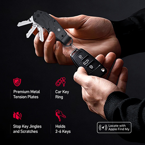 Organizador de Llaves Compacto de Aluminio Metálico <span class=keywords><strong>Cyberpunk</strong></span> 2026, Llavero para Apple Findmy, Regalo de Navidad - Product Image 5
