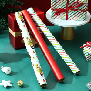 <b>Wrapping</b> <b>Paper</b> 43*300cm High Quality 80g Factory Manufacturer Eco-friendly Production Christmas Custom Gift Metallic <b>Paper</b> - Product Image 2