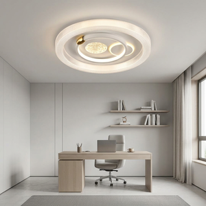 Lampada <span class=keywords><strong>da</strong></span> Soffitto LED Circolare di Lusso, Design Decorativo a Quadrifoglio, Pannello Geometrico a Strati per Ristrutturazioni di Case di Alta Gamma - Product Image 1