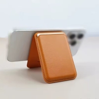 Offre Spéciale Portable en gros PU cuir carte sac magnétique portefeuille Mobile téléphone portable fente pour carte support support téléphone support pour Iphone