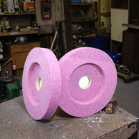 Meules abrasives en corindon chromé rose en forme de coupelle au prix le plus bas, meule en corindon pour acier chromé