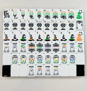 HOCUS POCUS - Set di Tessere Mahjong per Halloween, Mahjong Americano Personalizzato a 4 Livelli, 160 Pezzi, Tessere in Acrilico di Lusso, Ecologiche e Durevoli - Product Image 1