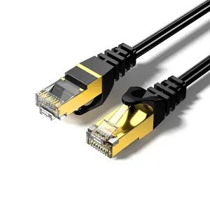 Cor do LOGOTIPO do OEM 10M CAT5E CAT6 CAT7 CAT8 Cabo Ethernet UTP FTP SFTP LAN RJ45 Cabo de rede