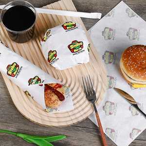 Papier alimentaire imperméable personnalisé, écologique, vierge, enduit, résistant à la graisse, pour l'emballage de gâteaux et de pains - Product Image 4