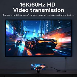 Câble SYONG USB5.0, câble Thunderbolt 5 transfert de données 80Gpbs, câble vidéo USB C en alliage d'aluminium de livraison de puissance 240w veste en nylon - Product Image 3