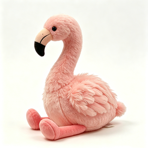 Flamingo Plush Gift for Girls, Baby Flamingo Stuffed Animal, Toddler Bird Plush Toy Home decor: <b>Pink</b> Flamingo Decor Plush, Aesth - Product Image 5