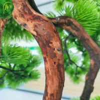Pigne artificielle décorative en pot, style bonsaï, réaliste, pour la maison, le bureau ou le jardin zen