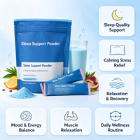 Poudre de soutien au sommeil en marque blanche L-Théanine, Glycinate de magnésium, Vitamine D3, Ashwagandha – Supplément anti-stress OEM