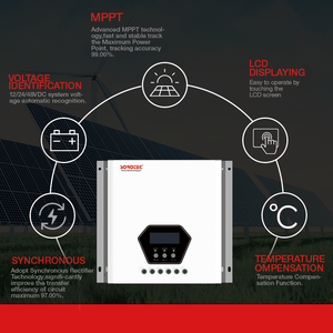 Nouveau contrôleur de charge <span class=keywords><strong>solaire</strong></span> MPPT SOROTEC 2026 40A 60A 80A 100A – Fournisseur de régulateurs de charge <span class=keywords><strong>solaire</strong></span> MPPT - Product Image 5