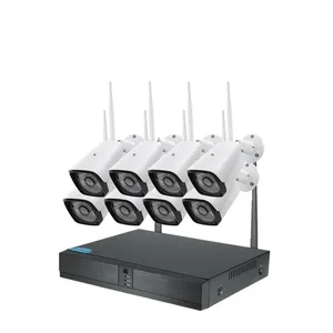 8 Kanaals Ahd 5MP Ip Camera Nvr Cctv Draadloze Camera Systeem 8CH H.265 Nvr Kit Wifi 8ch Nvr