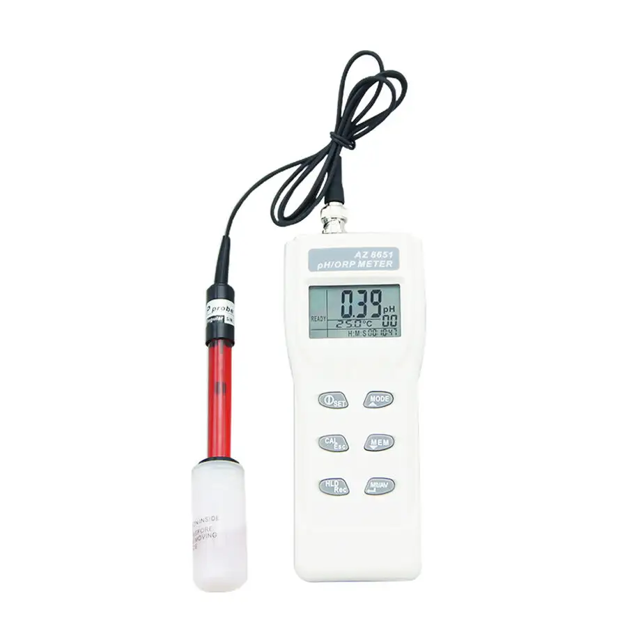 AZ8651 el pH ölçer s/ORP metre pH ölçer/ORP test cihazı su kalitesi analizörü oksidasyon azaltma potansiyometre